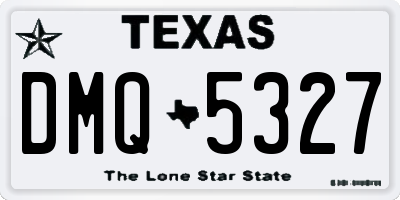 TX license plate DMQ5327