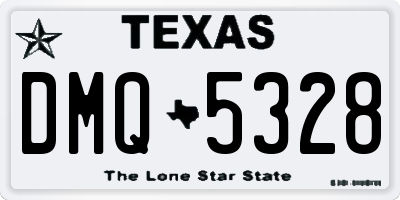 TX license plate DMQ5328