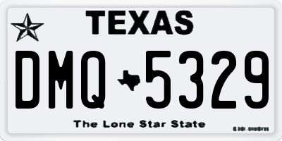 TX license plate DMQ5329