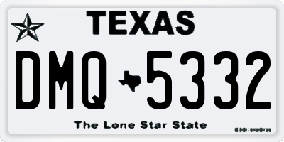 TX license plate DMQ5332