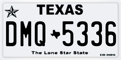 TX license plate DMQ5336