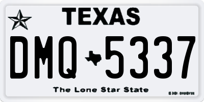 TX license plate DMQ5337