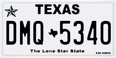 TX license plate DMQ5340