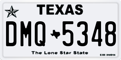 TX license plate DMQ5348