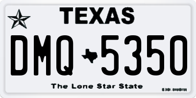 TX license plate DMQ5350