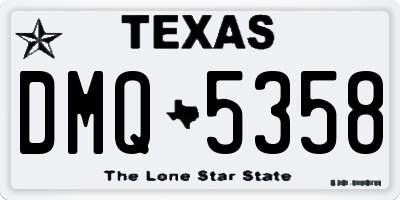 TX license plate DMQ5358