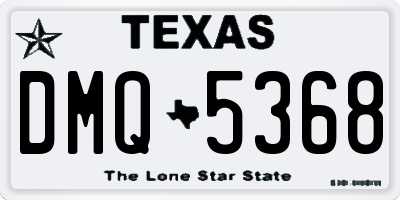 TX license plate DMQ5368