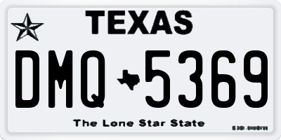 TX license plate DMQ5369