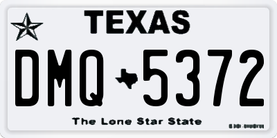 TX license plate DMQ5372