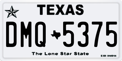 TX license plate DMQ5375
