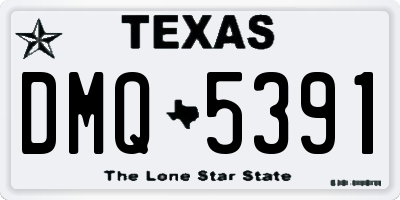 TX license plate DMQ5391