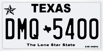 TX license plate DMQ5400
