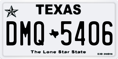 TX license plate DMQ5406