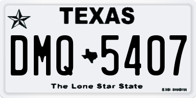 TX license plate DMQ5407