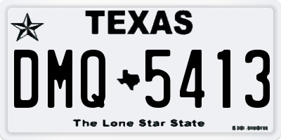 TX license plate DMQ5413