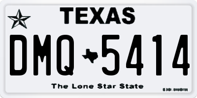 TX license plate DMQ5414