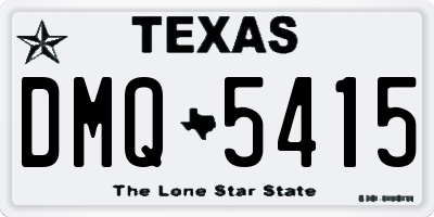 TX license plate DMQ5415