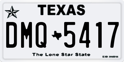 TX license plate DMQ5417