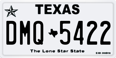 TX license plate DMQ5422