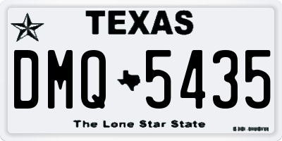 TX license plate DMQ5435