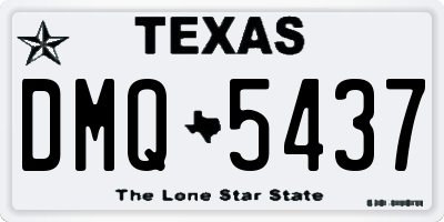 TX license plate DMQ5437
