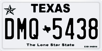 TX license plate DMQ5438