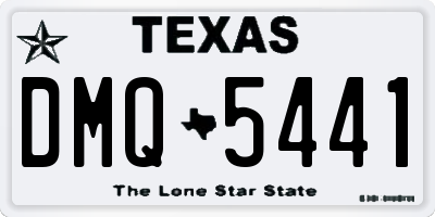 TX license plate DMQ5441