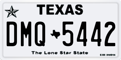 TX license plate DMQ5442
