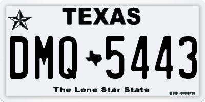 TX license plate DMQ5443