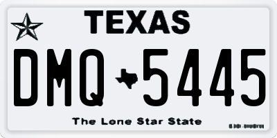 TX license plate DMQ5445