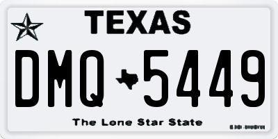 TX license plate DMQ5449