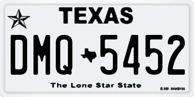 TX license plate DMQ5452