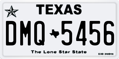 TX license plate DMQ5456