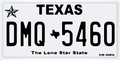 TX license plate DMQ5460