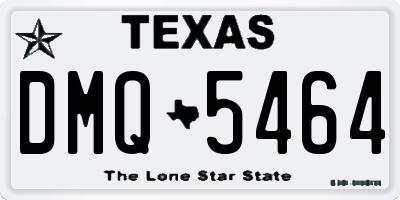TX license plate DMQ5464