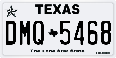 TX license plate DMQ5468