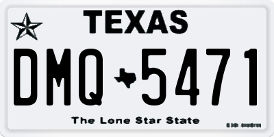TX license plate DMQ5471