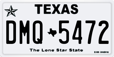 TX license plate DMQ5472