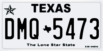 TX license plate DMQ5473