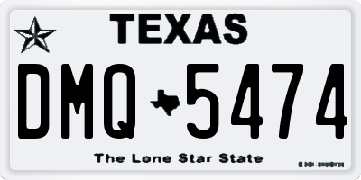 TX license plate DMQ5474
