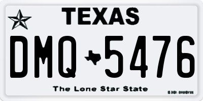 TX license plate DMQ5476