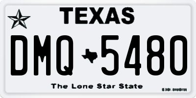 TX license plate DMQ5480