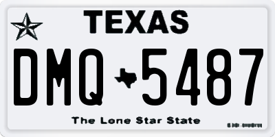 TX license plate DMQ5487