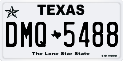 TX license plate DMQ5488