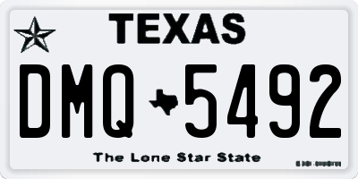TX license plate DMQ5492