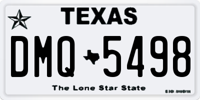 TX license plate DMQ5498