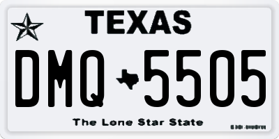 TX license plate DMQ5505