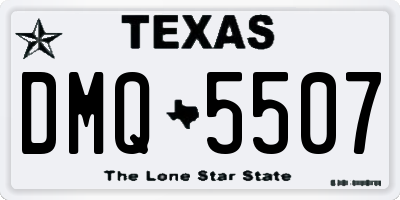 TX license plate DMQ5507