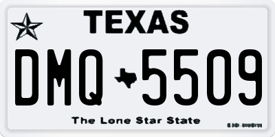 TX license plate DMQ5509