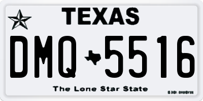 TX license plate DMQ5516
